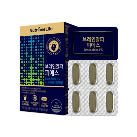 브레인 알파 피에스 1박스 15일분 캡슐 | 뉴트리원