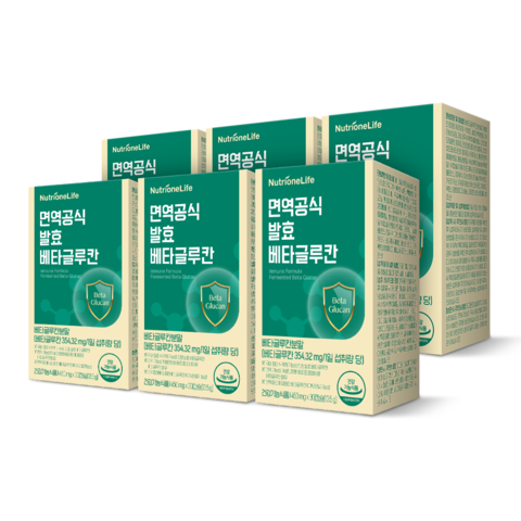 [새싹보리증정] 면역공식 발효 베타글루칸 6박스 6개월분 캡슐 | 뉴트리원